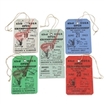Lot of Five 1963 US Open at The Country Club - Brookline - Tickets w/Playoff