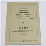 1945 Pensacola $6,500 War Bond Open Tournament Program - Sam Snead Winner