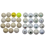 15 Player Signature Logo & 16 Course/Tournament Logo Golf Balls