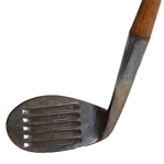 Vintage Hand Forged Deep Groove Bakspin Pitcher with Wood Shaft