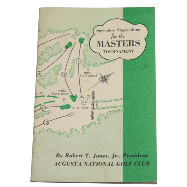 1951 Masters Spectator Guide - Ben Hogan 1st Masters Victory