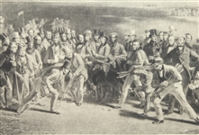 The Golfers Print: A Grand Match Played Over the St. Andrews Links' - B & W By Wagstaffe