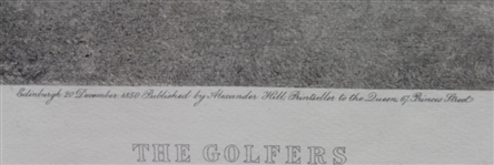 The Golfers Print: A Grand Match Played Over the St. Andrews Links' - B & W By Wagstaffe
