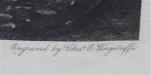 The Golfers Print: A Grand Match Played Over the St. Andrews Links' - B & W By Wagstaffe