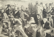 The Golfers Print: A Grand Match Played Over the St. Andrews Links' - B & W By Wagstaffe