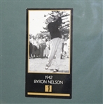 Byron Nelson Signed 8x10 Photo w/ Two Masters Cards - Framed JSA COA