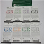 Complete Set of 2002 US Open at Bethpage Black Tickets - Tiger Winner