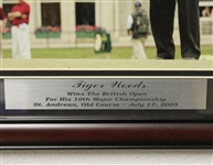 Tiger Woods' 10th Major at St. Andrews for 2005 British Open Photo - Framed