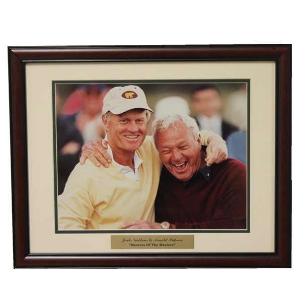 Jack Nicklaus & Arnold Palmer "Masters of the Masters Photo - Framed