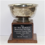 2001 Dr. Don McMahon Memorial Pro-Am 2nd Place Trophy