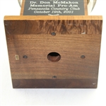 2001 Dr. Don McMahon Memorial Pro-Am 2nd Place Trophy