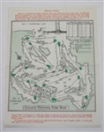 1962 Masters Sunday Pairing Sheet - Palmer Victory