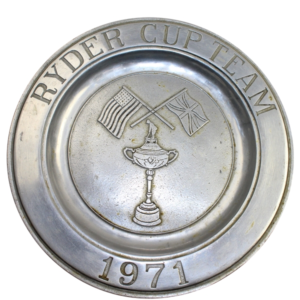 1971 Ryder Cup Team Commemorative Plate