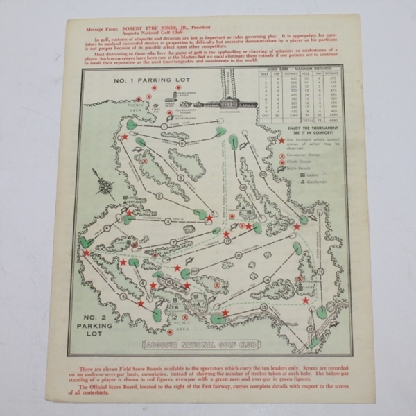 Lot Detail - 1968 Masters Sunday Pairing Sheet - Bob Goalby Winner