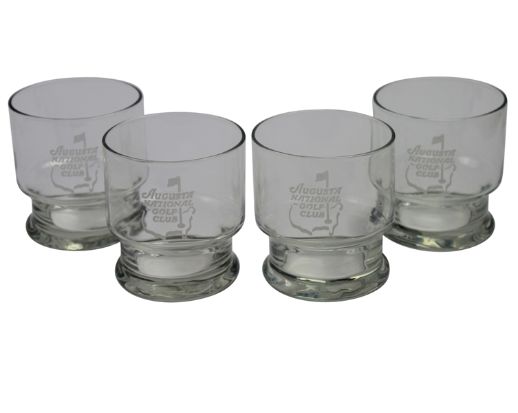 Lot of Four Augusta National Golf Club Water Glasses