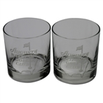 Lot of Two Augusta National Golf Club Rocks Glasses