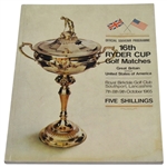 1965 Ryder Cup at Royal Birkdale GC Program-Byron Nelson U.S. Squad Captain