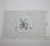 Mike Reid Signed 2005 Senior PGA Championship at Laurel Valley Embroidered Flag JSA ALOA