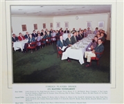 Peter Oosterhuis' 1974 Foreign Players Masters Dinner Photo in Original Masters Envelope