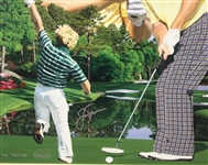Jack Nicklaus Signed Danny Day Artists' Proof 25/25 Giclee on Canvas Painting-Deluxe Frame JSA ALOA