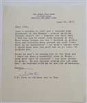Lot of 5 Mrs. Robert Trent Jones (Ione) Personal Letters Written to Legend John Derr JSA COA