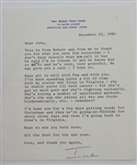 Lot of 5 Mrs. Robert Trent Jones (Ione) Personal Letters Written to Legend John Derr JSA COA