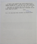Lot of 5 Mrs. Robert Trent Jones (Ione) Personal Letters Written to Legend John Derr JSA COA