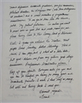 Frank Chirkinian Personal Hand Written Letter to Legend John Derr JSA COA
