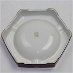 Noritake Hand Painted Ash Tray with Female Golfer Post Swing