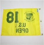 Ernie Els Signed Yellow 2000 US Open Championship at Pebble Beach Flag JSA ALOA