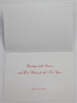 Elin & Tiger Woods Plus Els Family Christmas, Holiday Cards with Els Signed Photo JSA ALOA