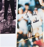 Lot of Two Ernie Els Signed Photos - One is Personalized JSA ALOA