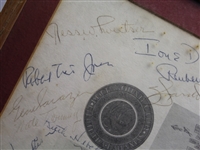 Multi-Signed Rock Sounds Club Menu Cover - Bahamas JSA ALOA