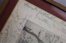 Multi-Signed Rock Sounds Club Menu Cover - Bahamas JSA ALOA