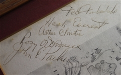 Multi-Signed Rock Sounds Club Menu Cover - Bahamas JSA ALOA