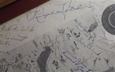 Multi-Signed Rock Sounds Club Menu Cover - Bahamas JSA ALOA