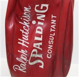 Ralph Hutchison Personal Spalding Consultant Red/White Golf Bag