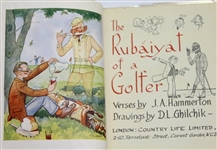 1946 'The Rubaiyat of a Golfer' Book by J.A. Hammerton with Dust Jacket