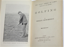 1893 'Golfing' Book by Horace Hutchinson - 1st Edition