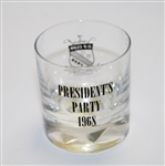 G.P. Misc Lot: Walter O'Malley Trophy, 1968 Presidents Party Shot Glass, 2 Crests, G. P. Bag