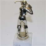 G.P. Misc Lot: Walter O'Malley Trophy, 1968 Presidents Party Shot Glass, 2 Crests, G. P. Bag