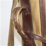Vintage Stovepipe Golf Bag with 'E.Z.' On Canvas and '6 5 7' on Base