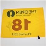 Phil Mickelson Signed 2013 Open Championship at Muirfield Flag PSA/DNA #Y04846