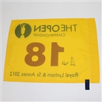 Ernie Els Signed 2012 Open Championship at Royal Lytham & St. Annes Flag JSA ALOA