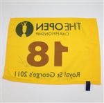 Darren Clarke Signed 2011 Open Championship at Royal St. George's Flag JSA ALOA