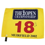 Ernie Els Signed 2002 Open Championship at Muirfield Flag JSA ALOA