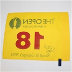 Ben Curtis Signed 2003 Open Championship at Royal St. George's Flag JSA ALOA