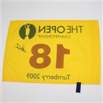 Stewart Cink Signed 2009 Open Championship at Royal Turnberry Flag JSA ALOA