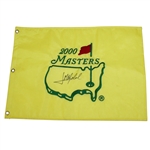 Jose Maria Olazabal Signed 2000 Masters Embroidered Flag JSA ALOA
