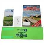 Miscellaneous 2005 Open Championship at St. Andrews Items - Marshall Badge, Scorecard, etc